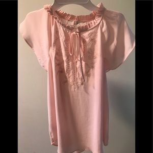 Ladies light pink blouse